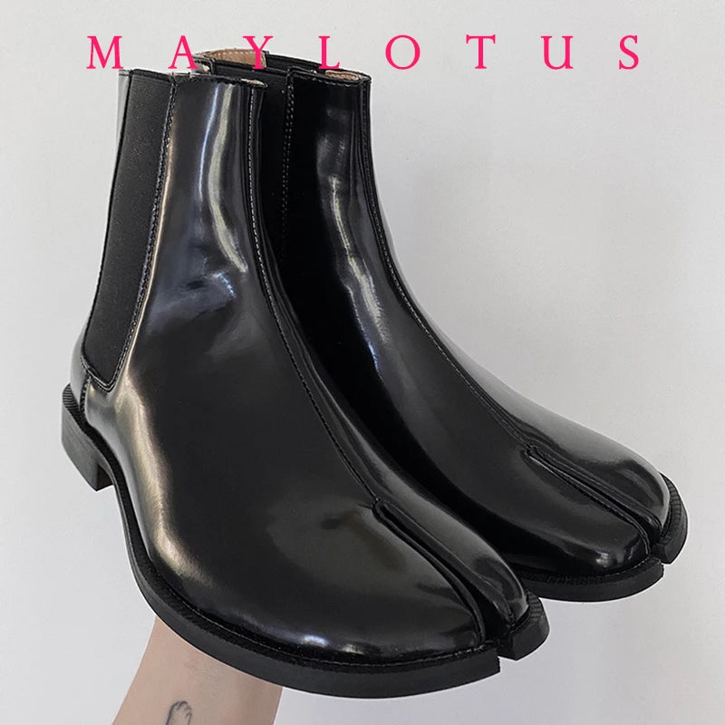 New Black Tabi Shoes Women Split Toe Flats Woman Thin Sole Shoes chaussure femme Leisure Loafers Woman Fashion zapatos de mujer